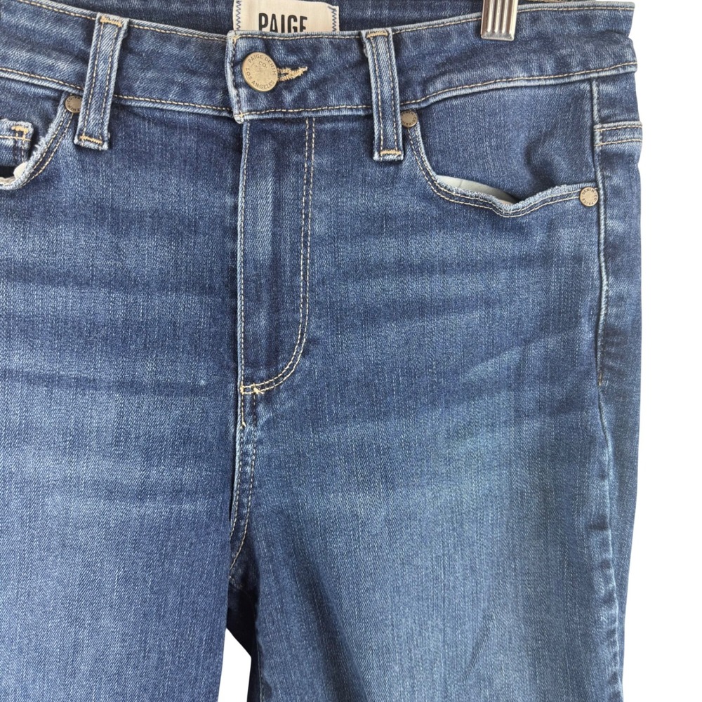 Paige Jacqueline Crop Jeans Womens 28 Blue High Rise Straight Leg 1G22F50-345
